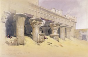 Pórtico del Templo de Edfu, Alto Egipto, de Egipto y Nubia, Vol.1